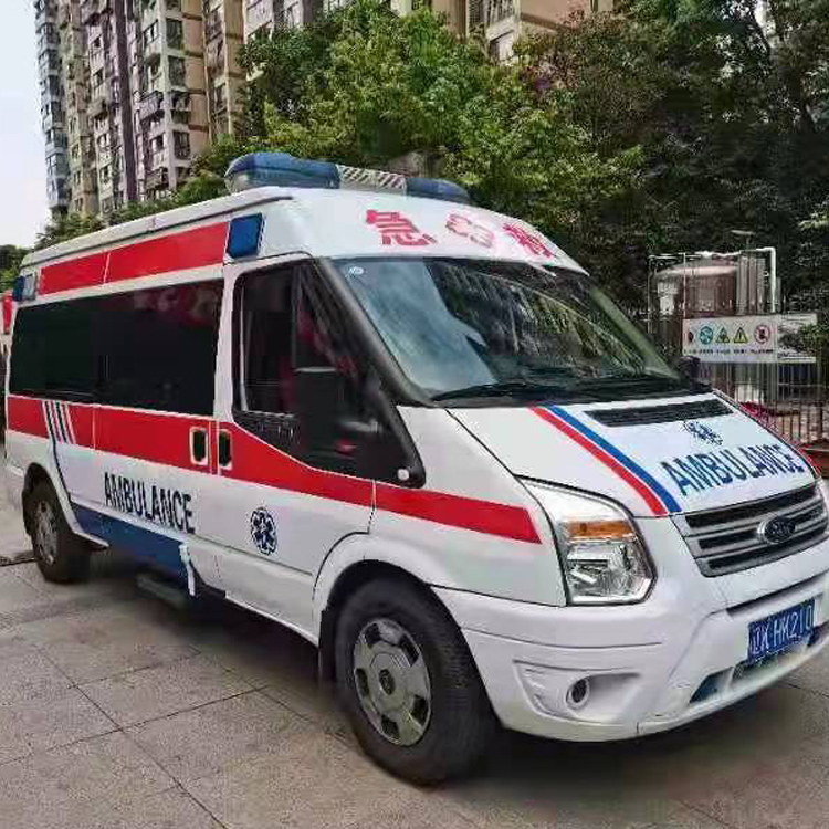 突泉长途救护车护送病人返乡